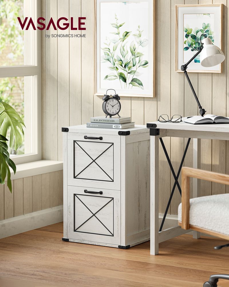 File Cabinet With 2 File Drawers – Fits A4 – Farmhouse Office Storage