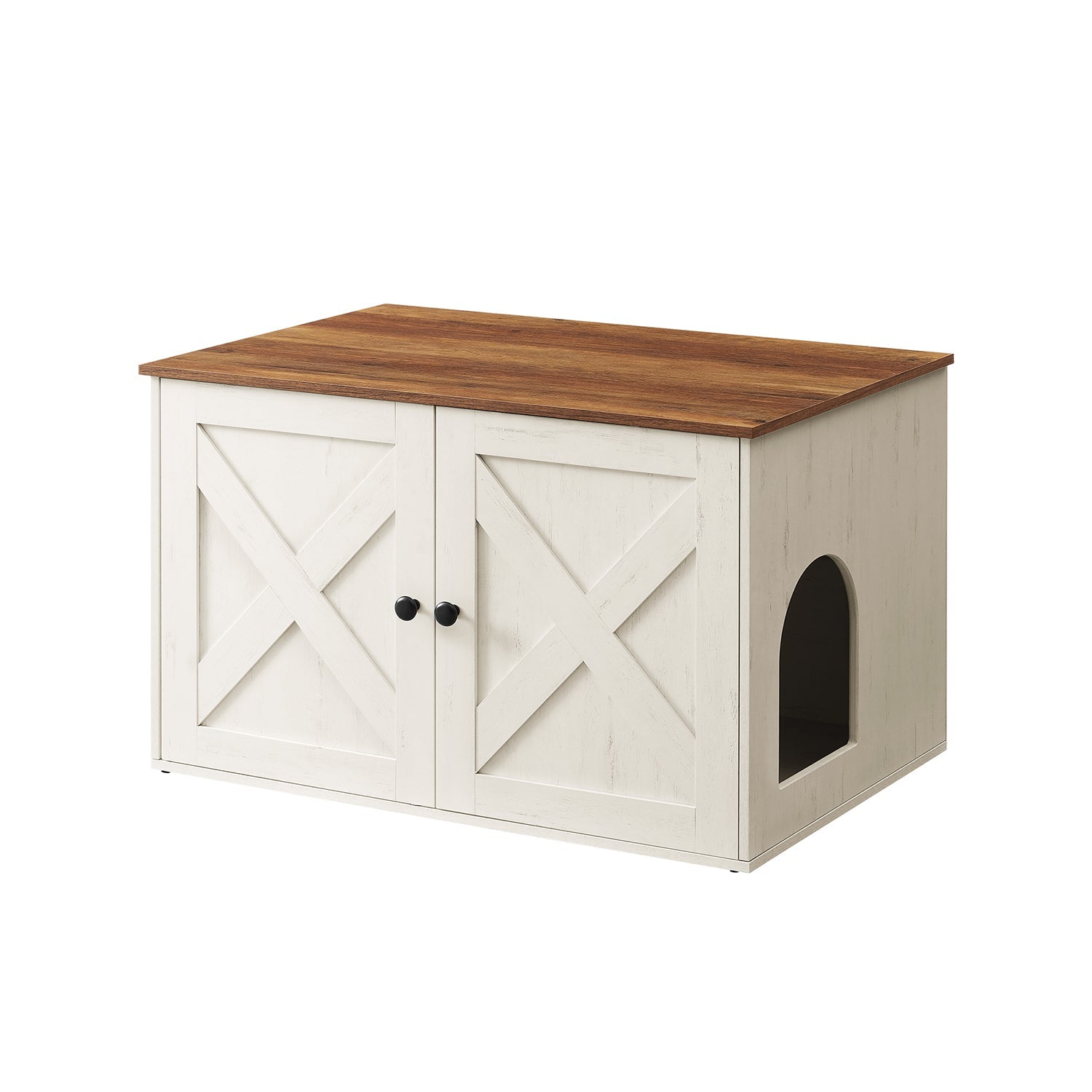 Cat Litter Box Enclosure – Removable Divider – Furniture Cabinet