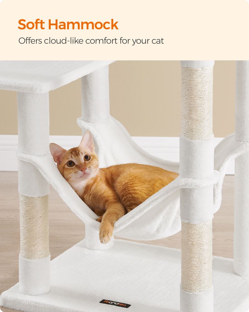 Cat Tower - Indoor Cat Tree - Scratching Posts Perches Hammock