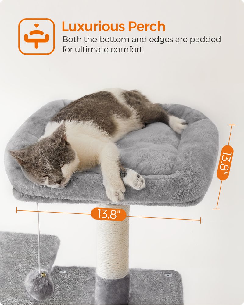 Cat Tower - Indoor Cat Tree - Scratching Posts Perches Hammock