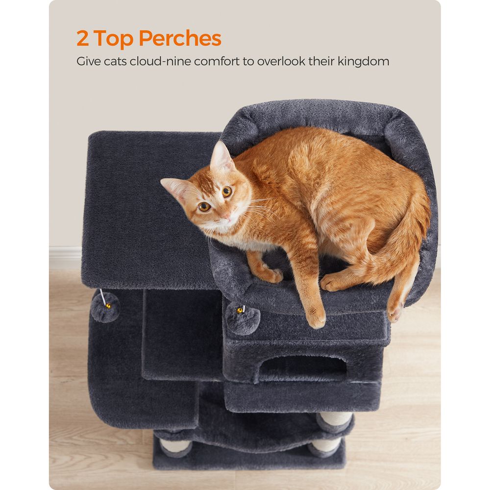 Cat Tower - Indoor Cat Tree - Scratching Posts Perches Hammock