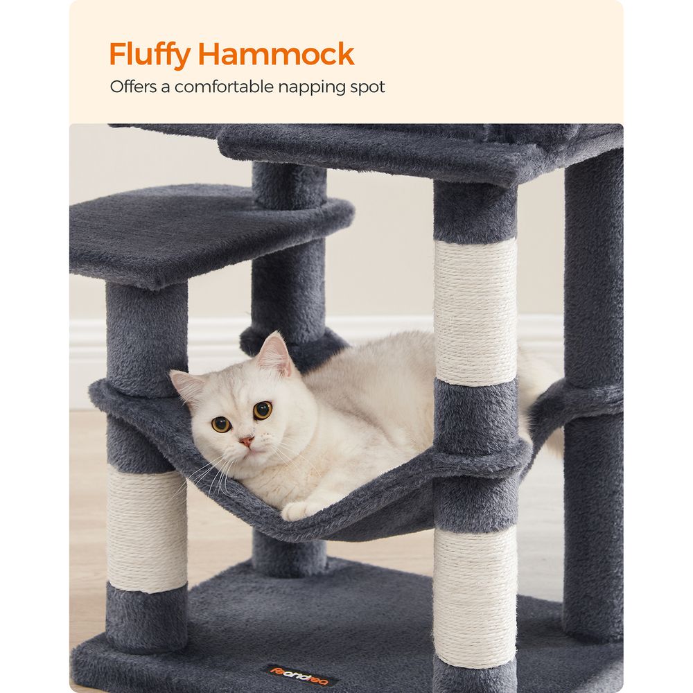 Cat Tower - Indoor Cat Tree - Scratching Posts Perches Hammock