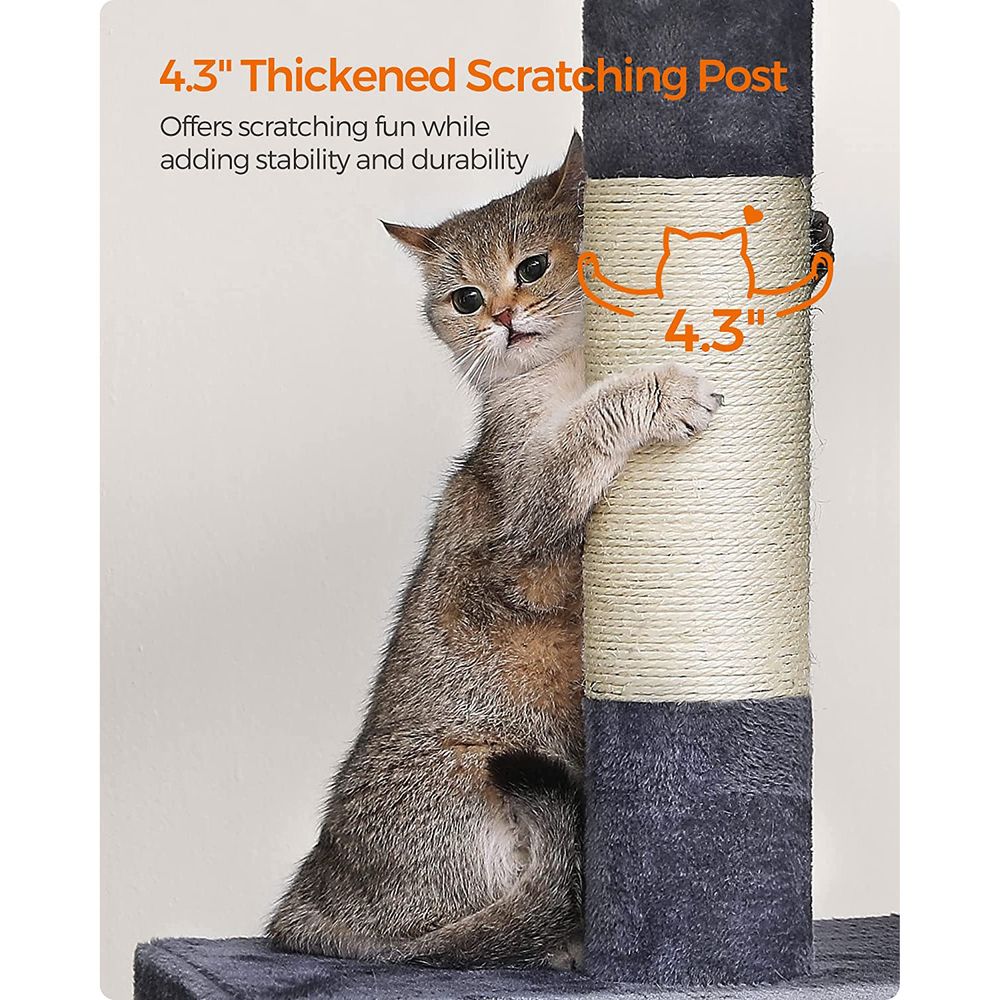 Cat Tower - 26.4 Inch - With 2 Cat Caves