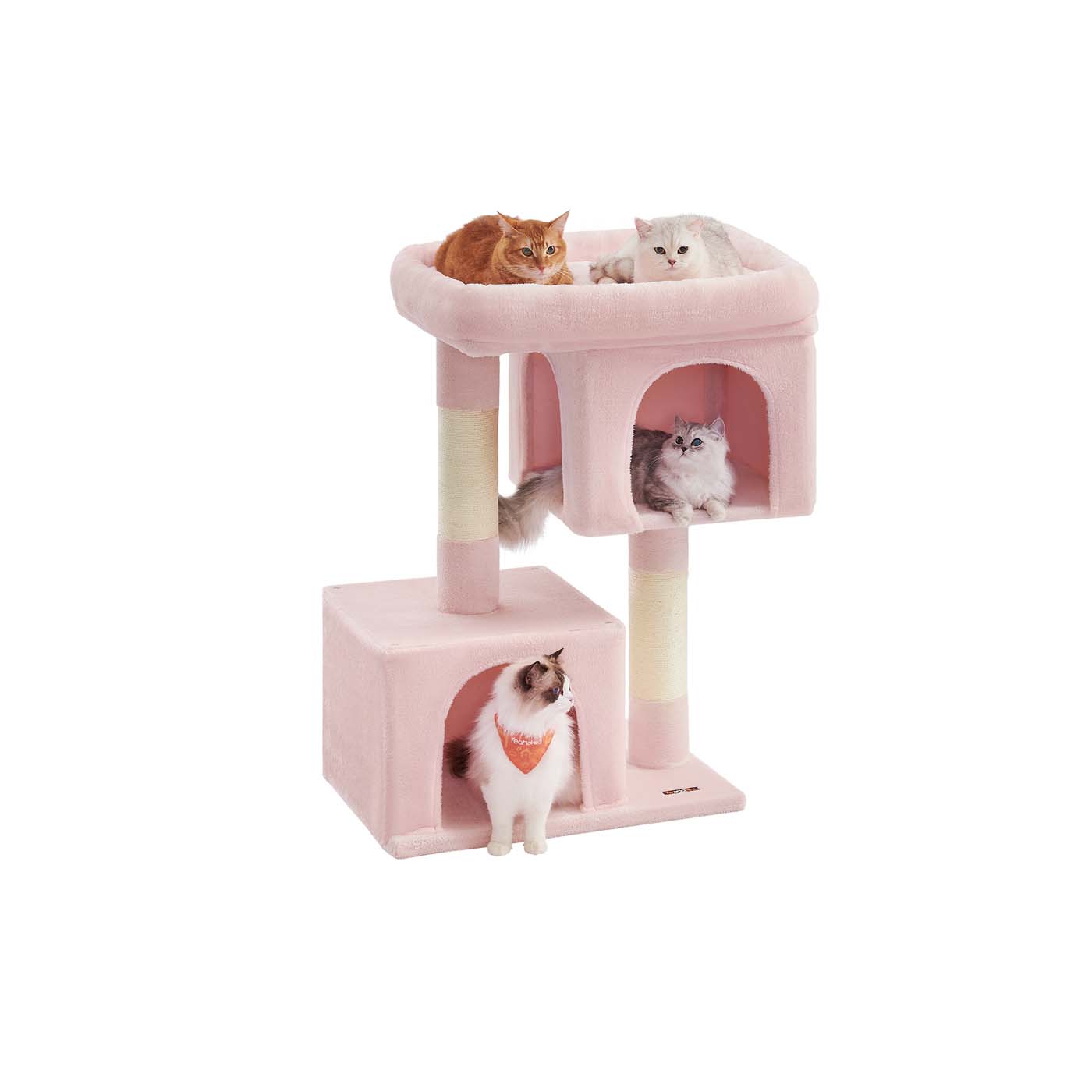 Cat Tower - 26.4 Inch - With 2 Cat Caves