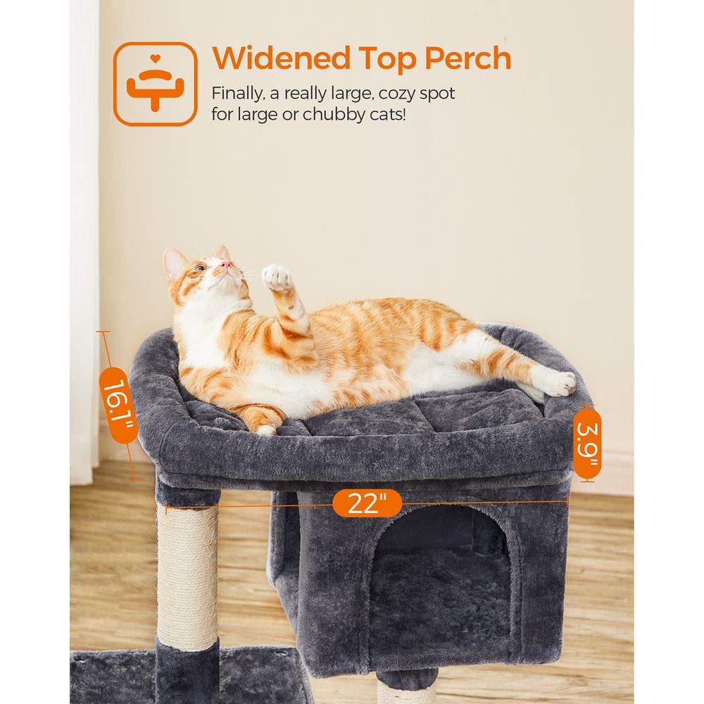 Cat Tower - 26.4 Inch - With 2 Cat Caves