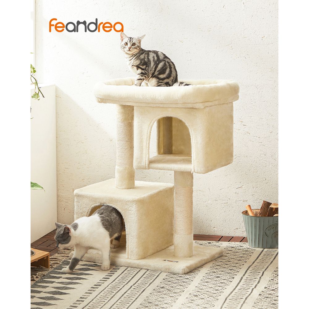 Cat Tower - 26.4 Inch - With 2 Cat Caves