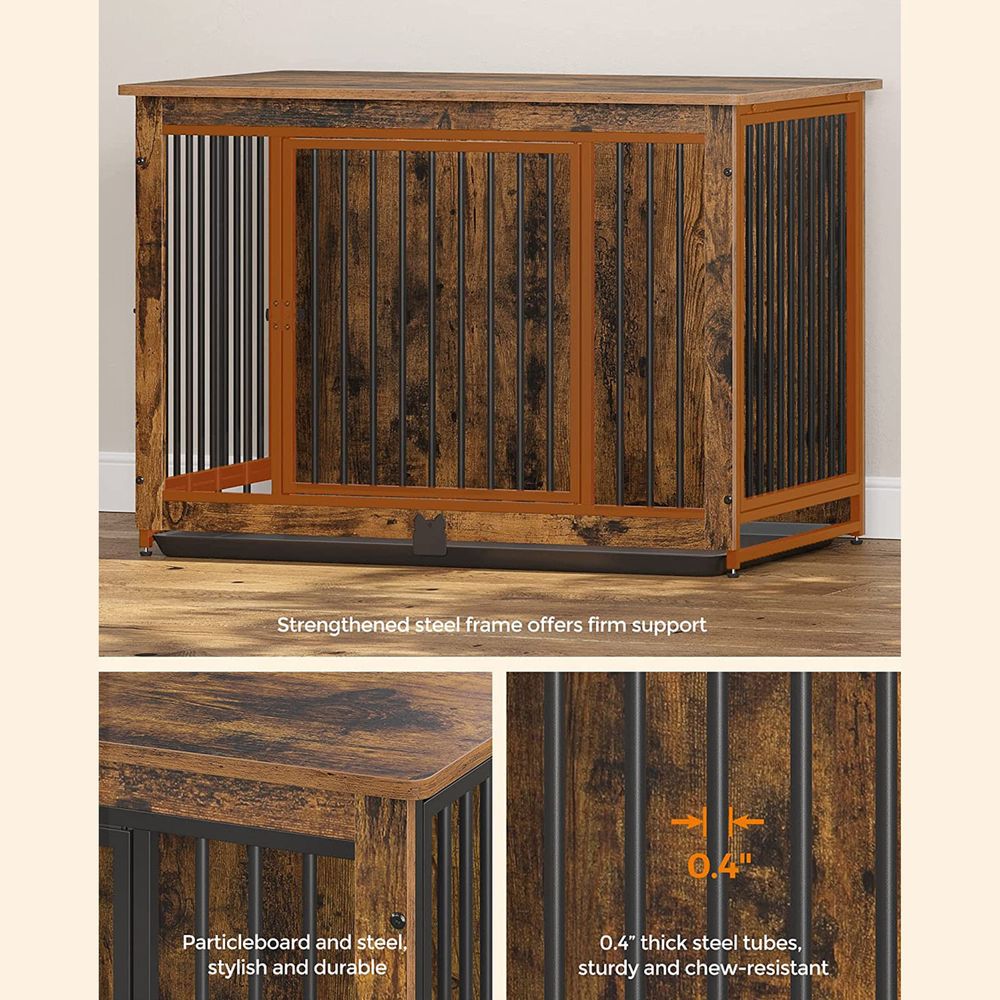 Dog Kennel Crate - 38 Inch - For Dogs Up To 70 lb