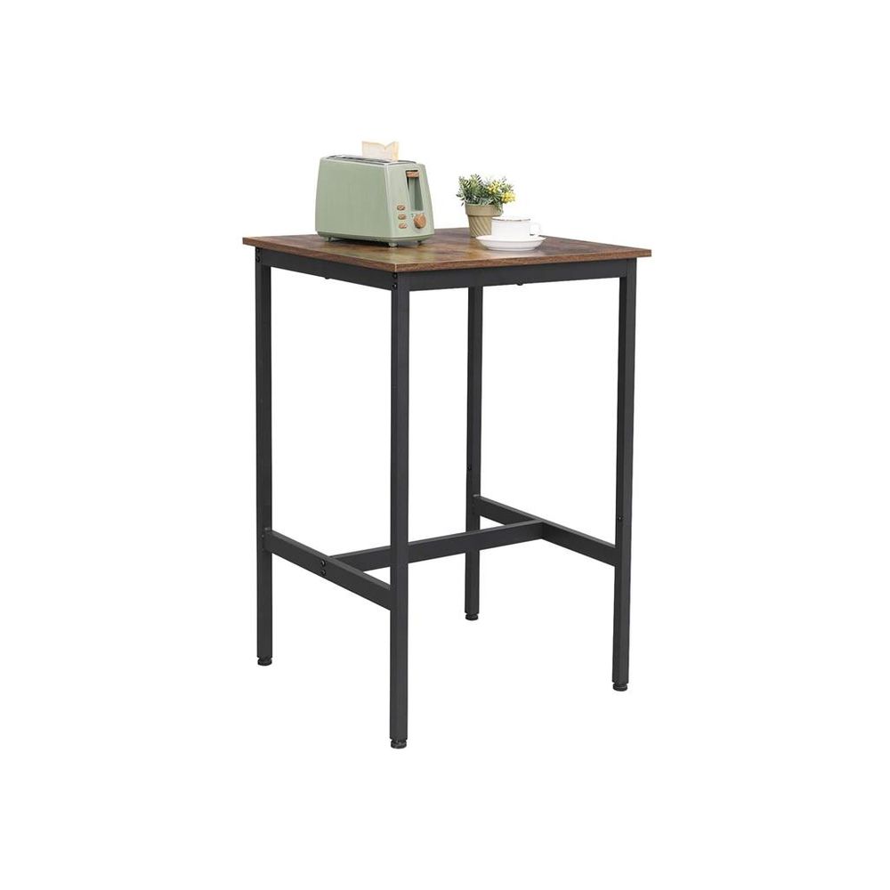 High Top Bar Table – Square Design – Industrial Pub Table