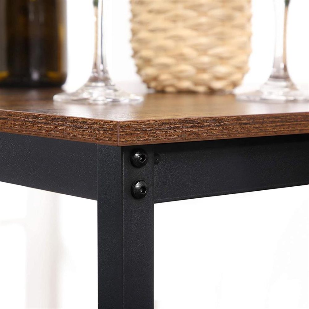 High Top Bar Table – Square Design – Industrial Pub Table