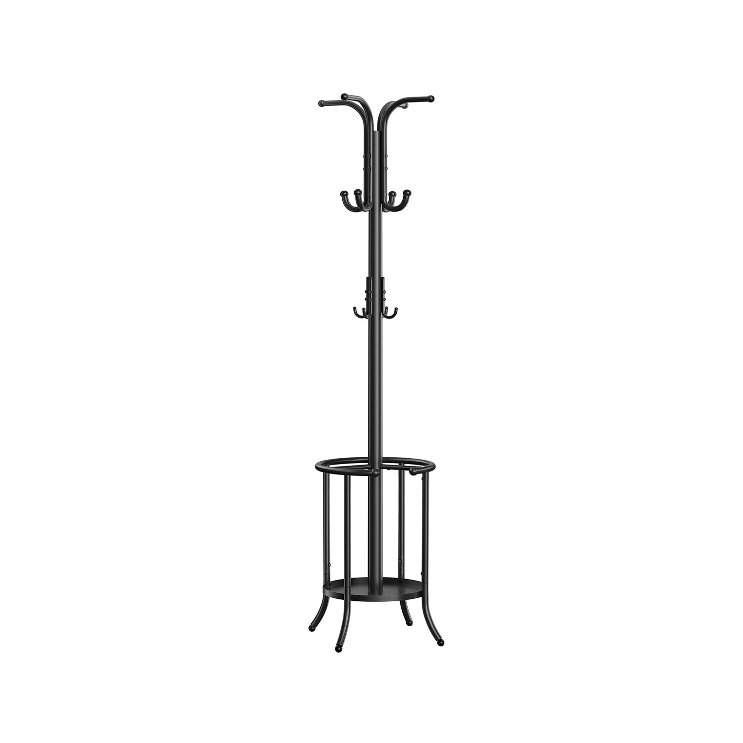 Coat Rack Freestanding - With Umbrella Holder - Entryway Stand