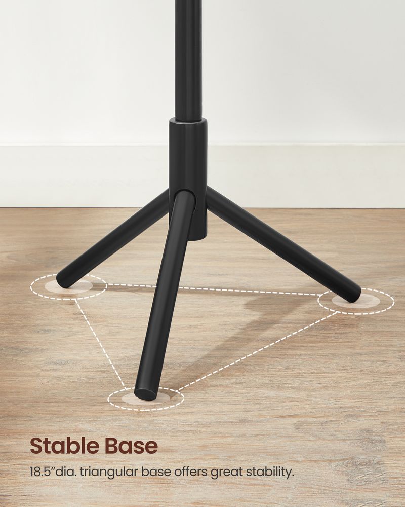 Solid Wood Coat Rack - Freestanding - 8 Hook Design