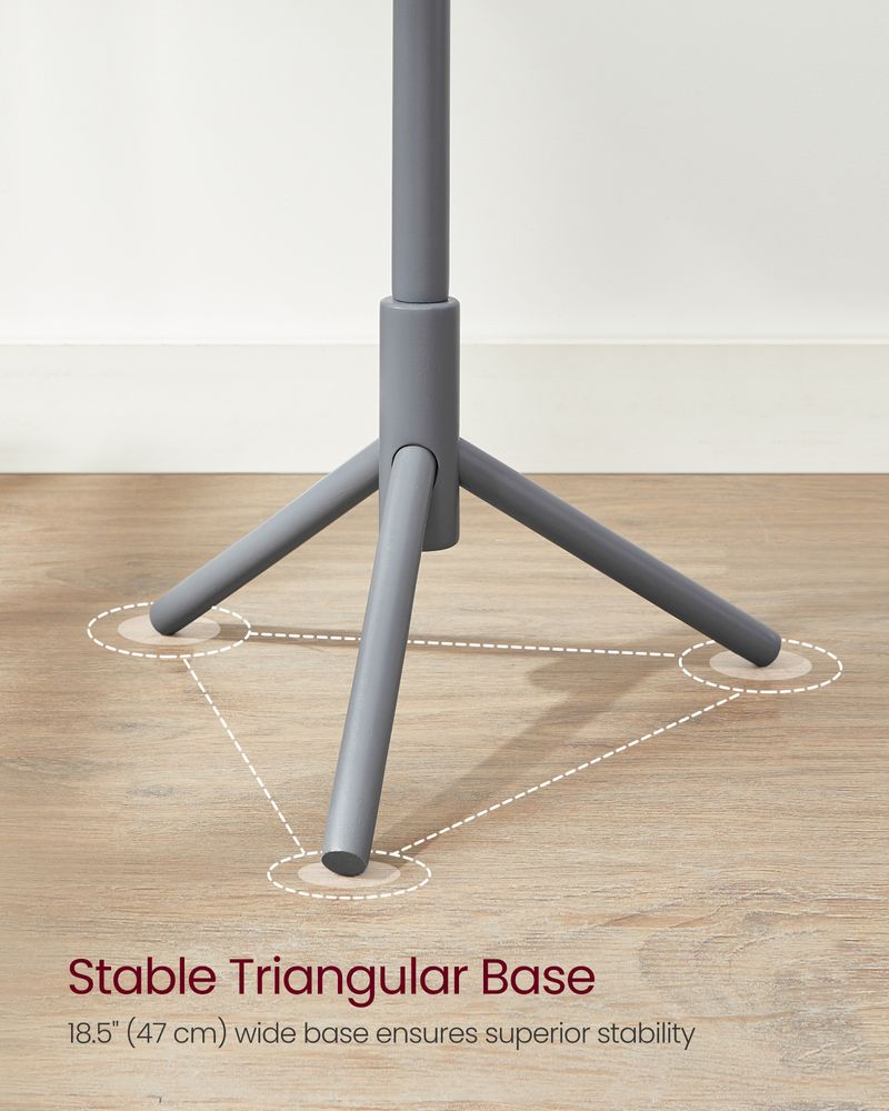 Solid Wood Coat Rack - Freestanding - 8 Hook Design