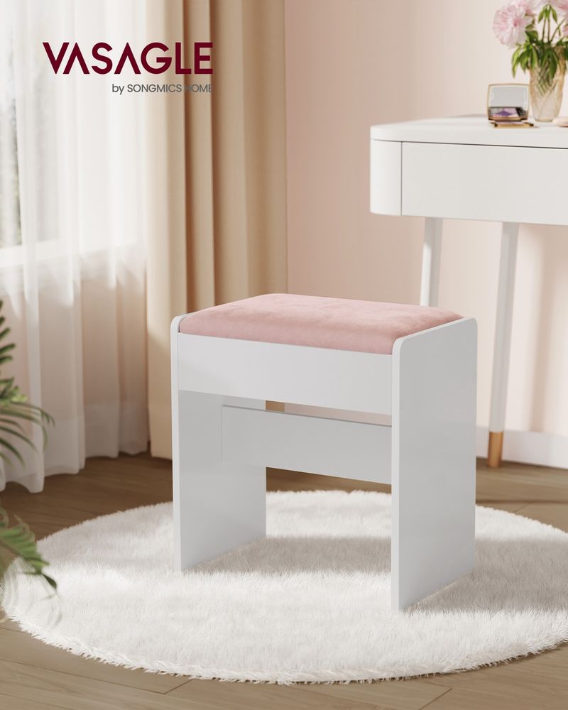 Vanity Desk – LED Mirror & Charging Station – Makeup Vanity With Storage