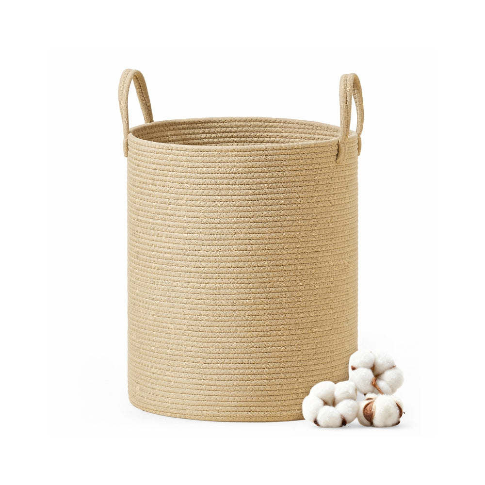 18.9 Gallon Laundry Hamper With Drawstring Handles Portable Basket