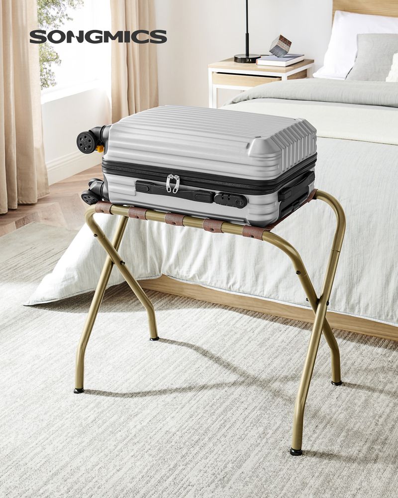 Luggage Racks - Steel Frame Folding - Set Of 2 Guest Room