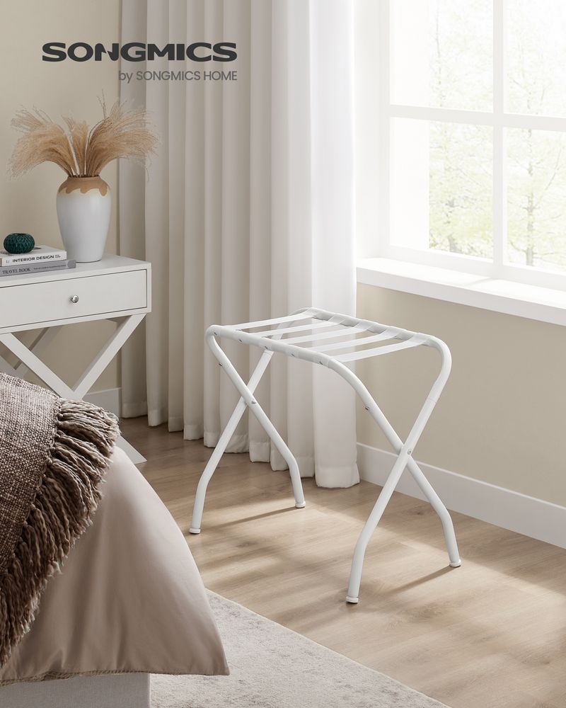 Luggage Racks - Steel Frame Folding - Set Of 2 Guest Room