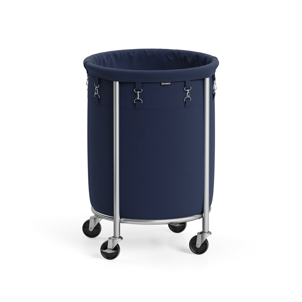 29 Gallon Laundry Basket With Wheels Removable Bag Rolling Hamper