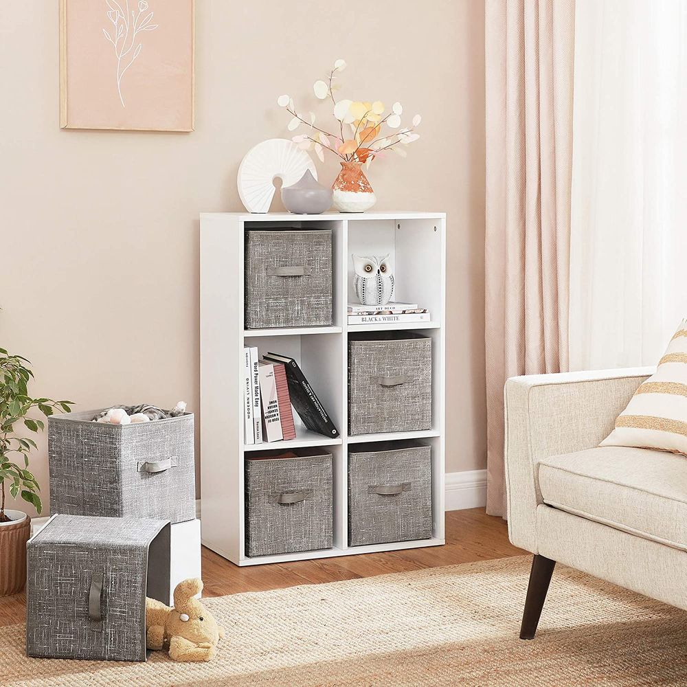 Storage Cubes - Non Woven Fabric - Double Handles - Set Of 6