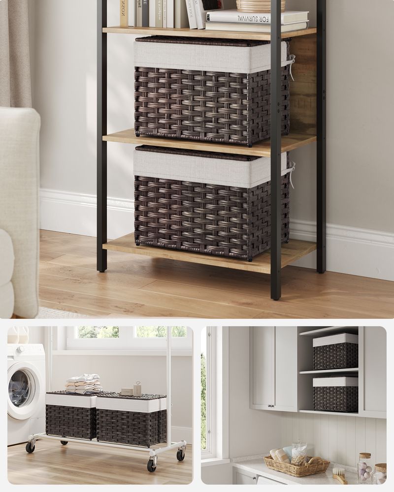 Storage Basket With Lid - 42.3 Gallon 160L - Large Capacity