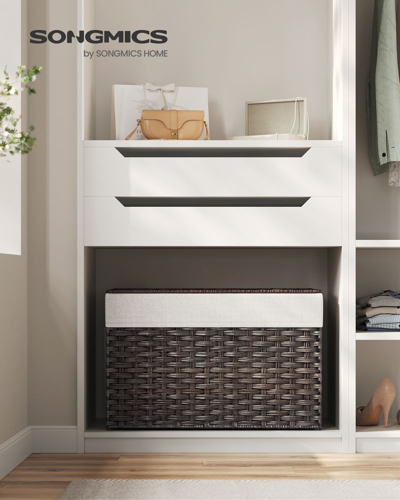 Storage Basket With Lid - 42.3 Gallon 160L - Large Capacity