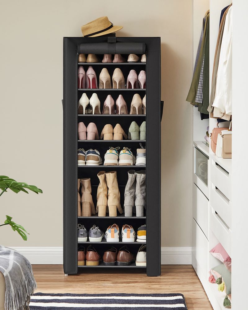 Shoe Rack Organizer - 9 Tier - With Nonwoven Fabric Cover