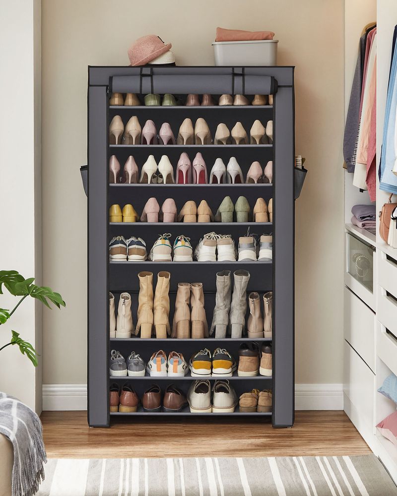 Shoe Rack Organizer - 9 Tier - With Nonwoven Fabric Cover
