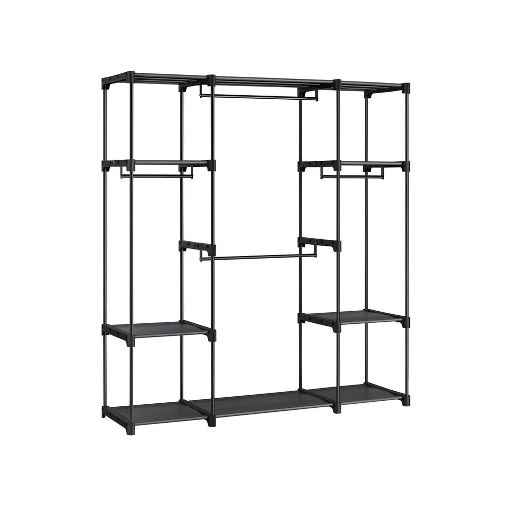 Freestanding Closet Organizer - Shelves And Hanging Rods