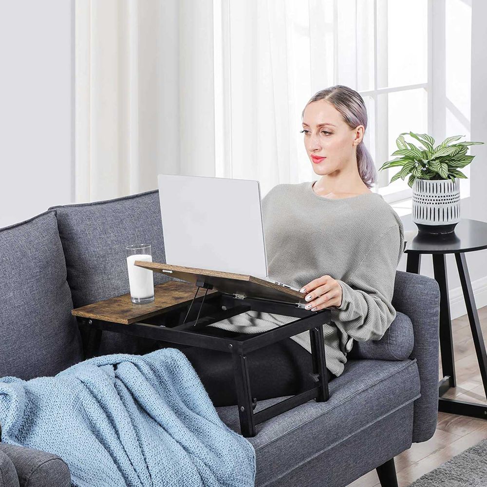 Laptop Desk - Adjustable Tilting Top - For Bed Or Sofa