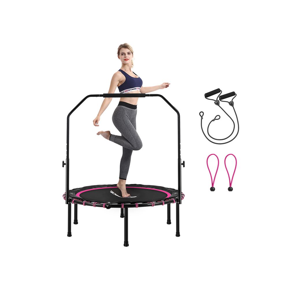 40 Inch Fitness Trampoline With Handle Indoor Rebounder Exercise Equipment