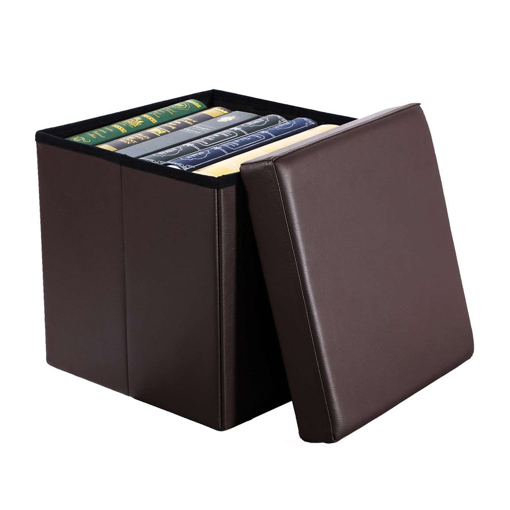 Storage Ottoman Cube - Folding - With Storage And Seating
