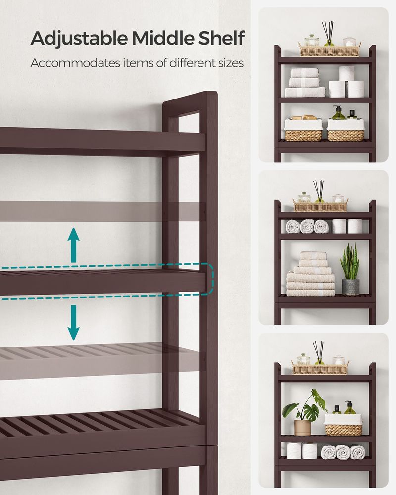 Over The Toilet Storage Rack - 3 Tier - Bathroom Organizer