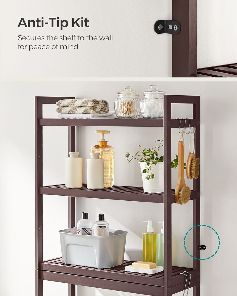 Over The Toilet Storage Rack - 3 Tier - Bathroom Organizer