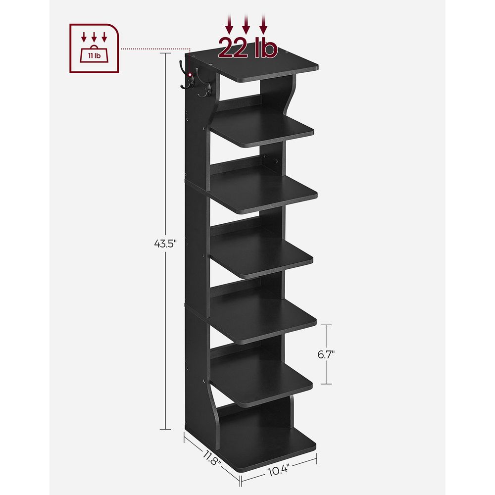 Slim Shoe Storage Rack – 7 or 9-Tier – Space-Saving Shoe Tower
