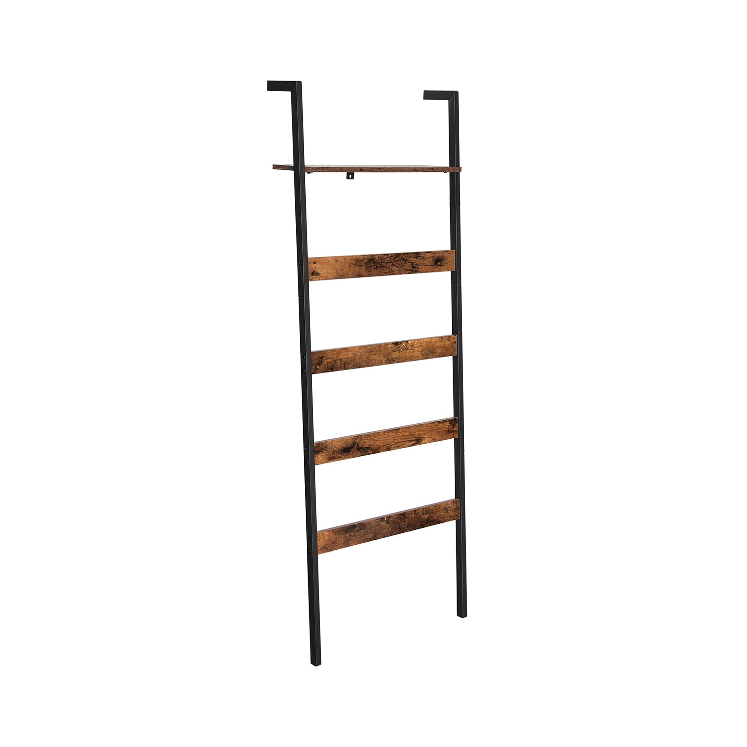 Wall-Leaning Blanket Ladder – Top Storage Shelf – Vertical Towel Rack