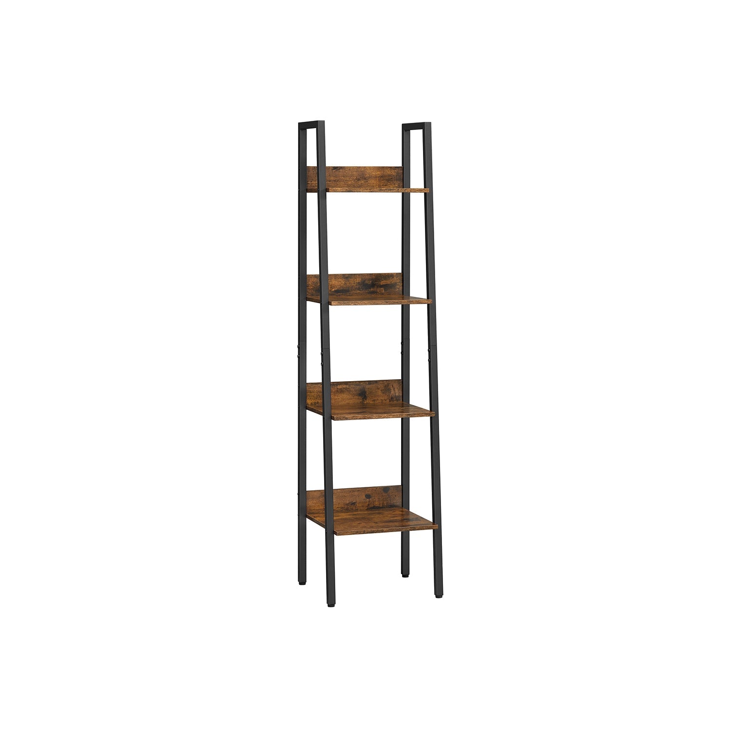 Ladder Shelf - 4 Tier Slim - Metal Frame Storage Shelf