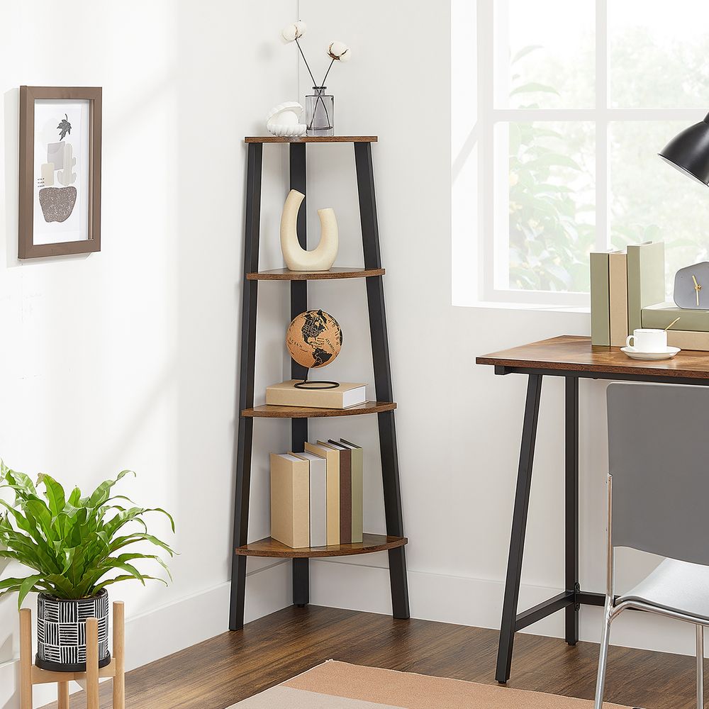 Corner Shelf Stand - 4 Tier - Floor Standing Storage