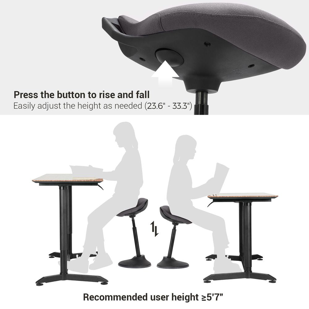 Standing Desk Chair - Adjustable Height - Ergonomic Sit Stand Stool