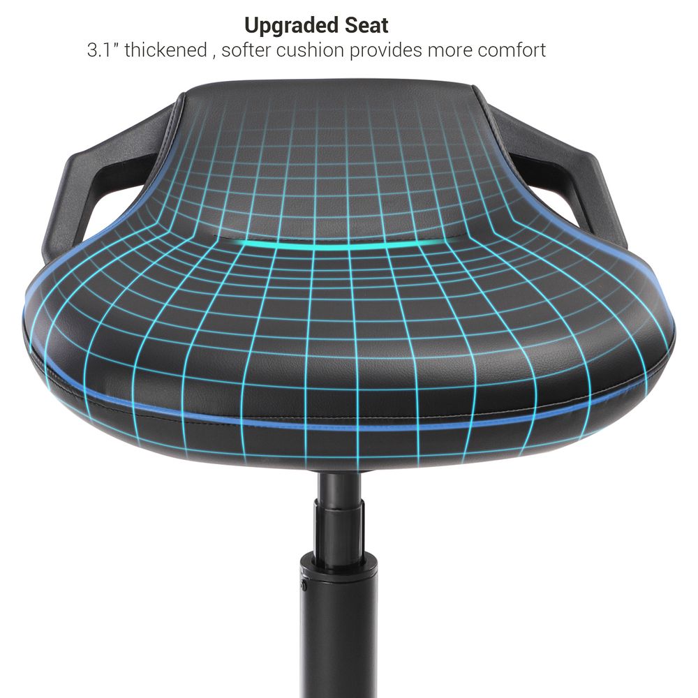 Ergonomic Standing Desk Chair - Height Adjustable Sit Stand Stool