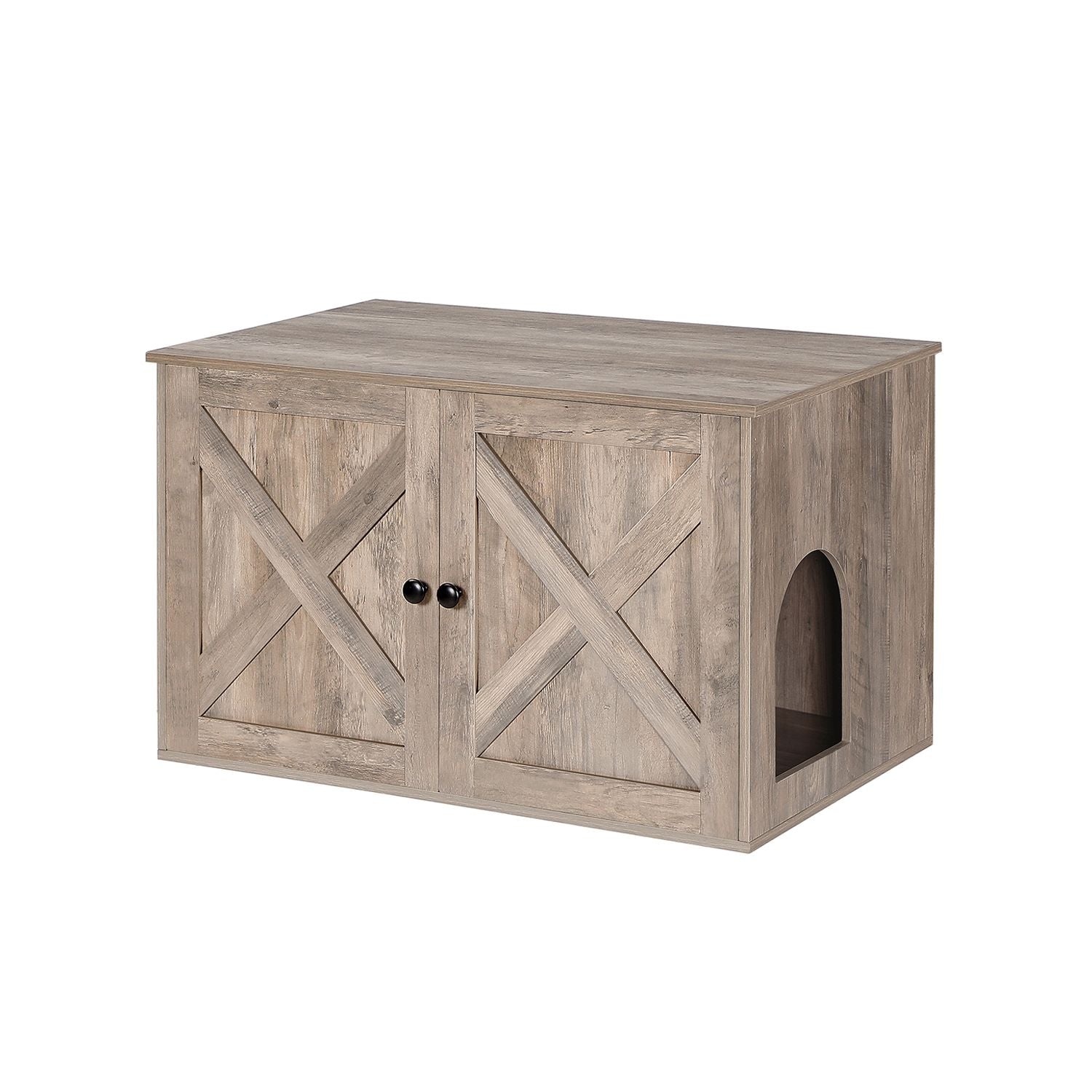 Cat Litter Box Enclosure – Removable Divider – Furniture Cabinet