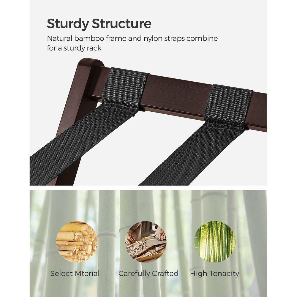 Luggage Rack - Folding With Storage Shelf - Guest Room Stand