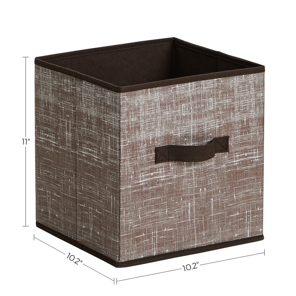 Storage Cubes - Non Woven Fabric - Double Handles - Set Of 6