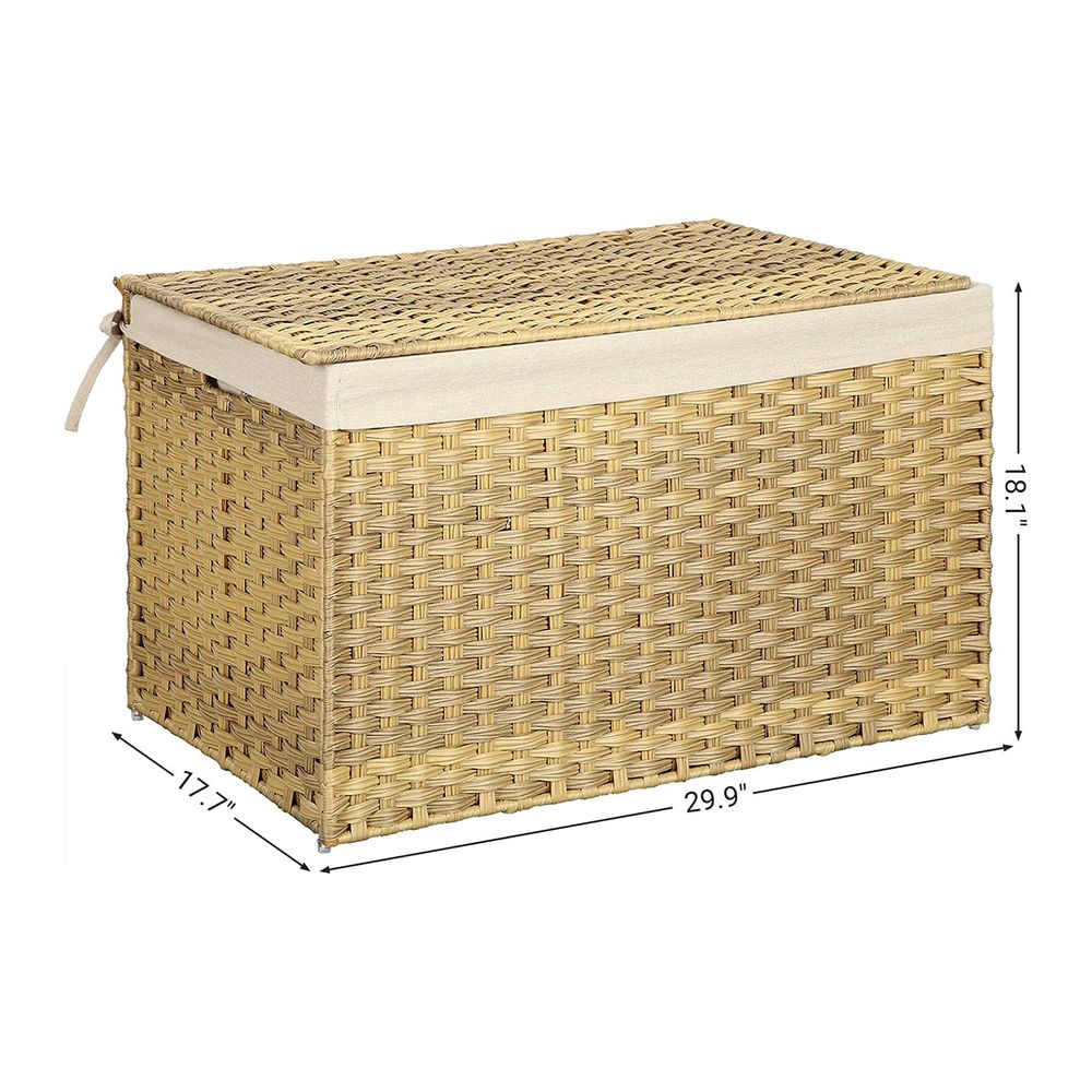 Storage Basket With Lid - 42.3 Gallon 160L - Large Capacity