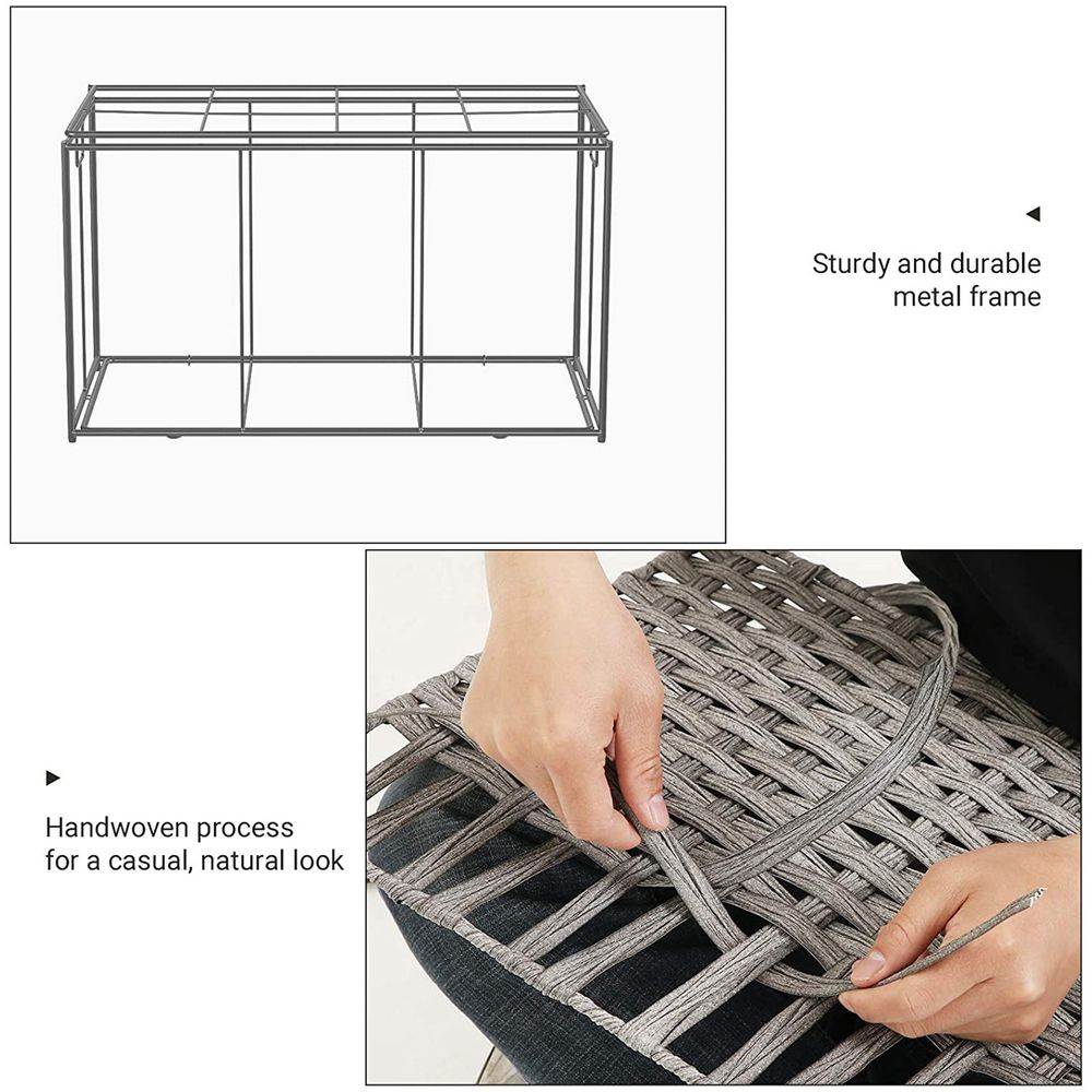 Storage Basket With Lid - 42.3 Gallon 160L - Large Capacity