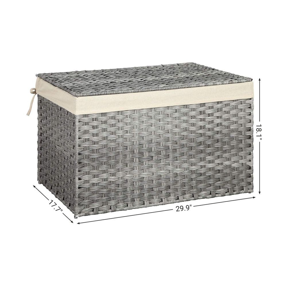 Storage Basket With Lid - 42.3 Gallon 160L - Large Capacity