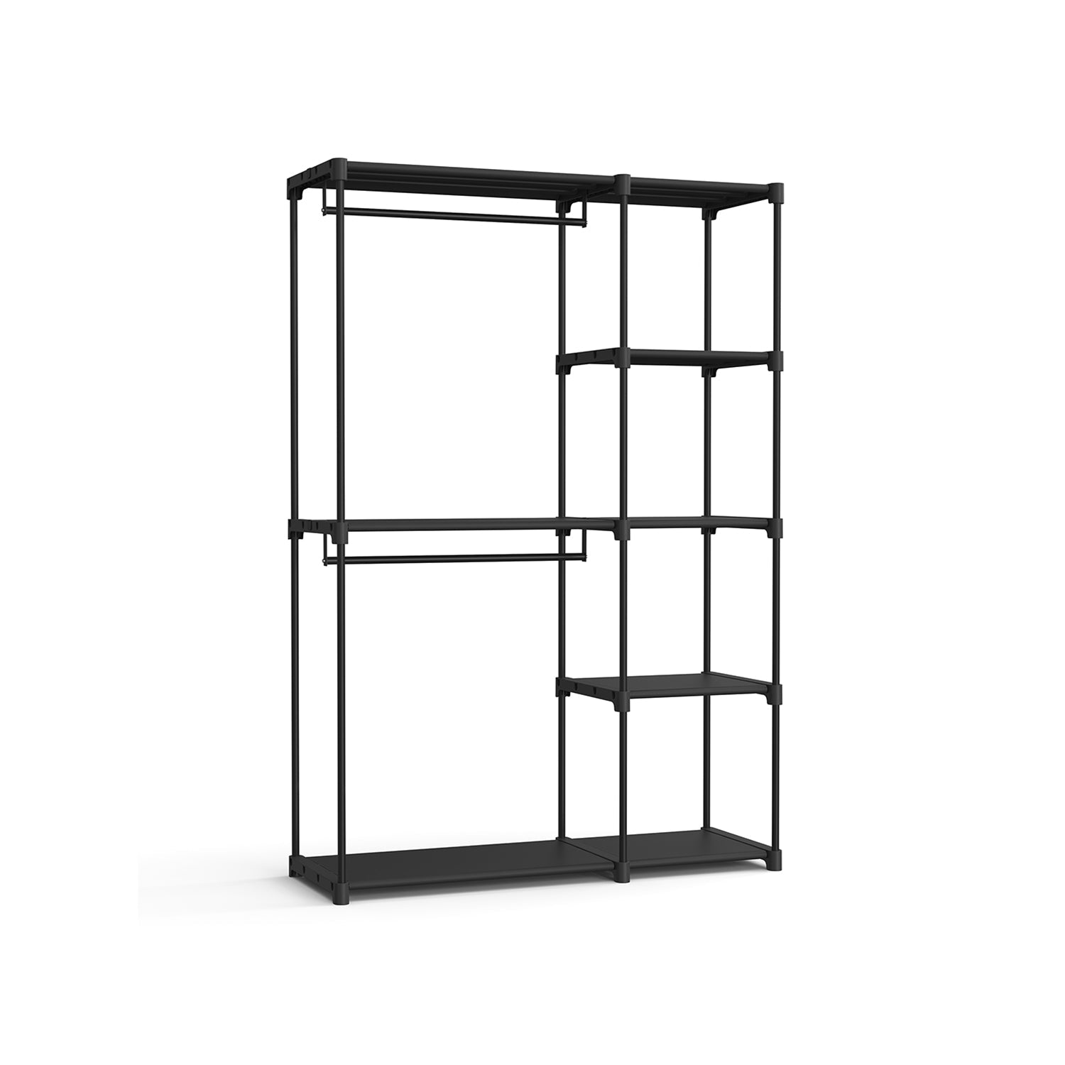 Freestanding Closet Organizer - Shelves And Hanging Rods