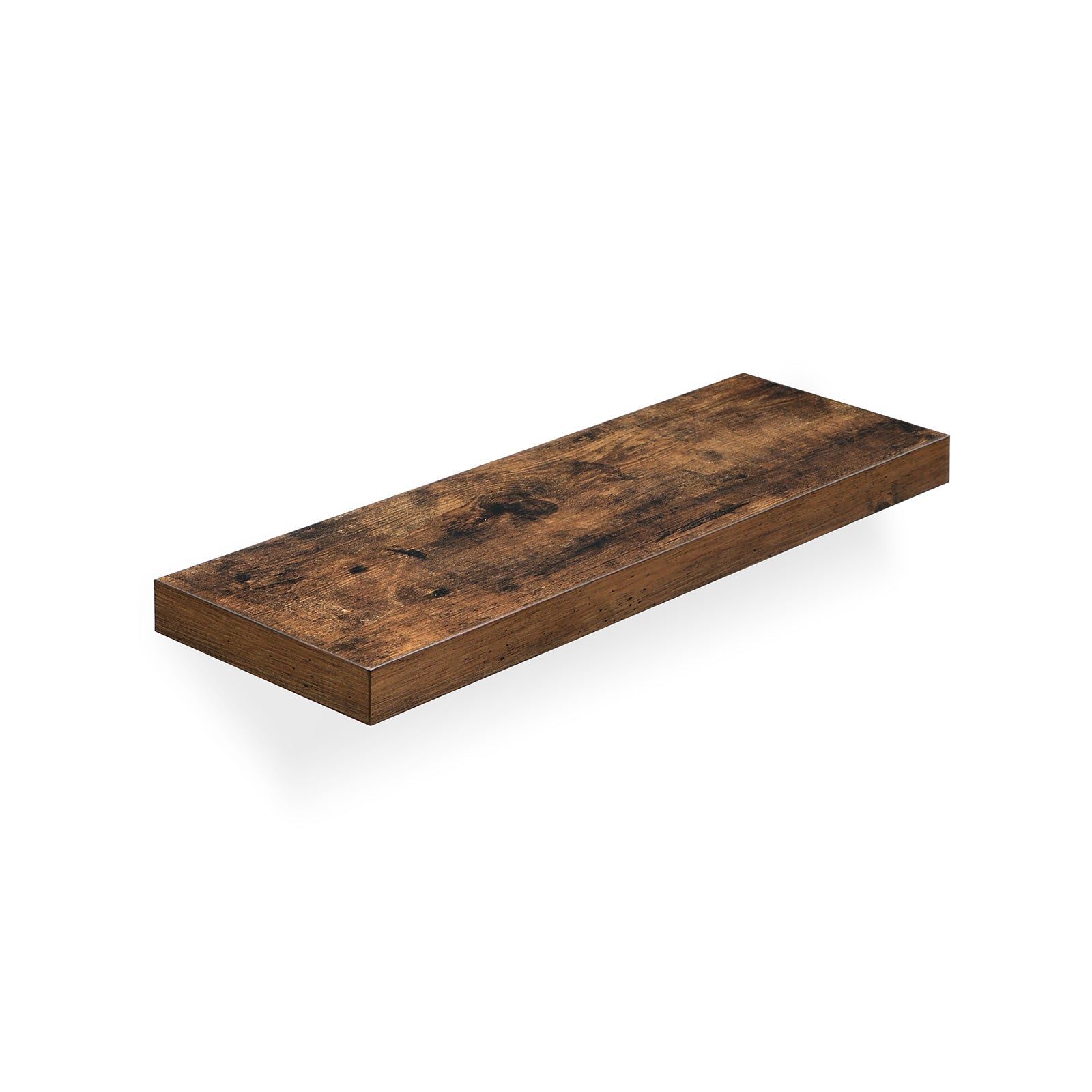 Floating Wall Shelf – Wood Grain Finish – Rustic Display Storage