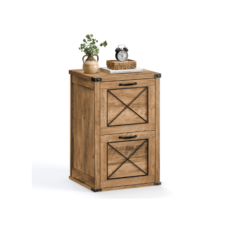 File Cabinet - 2 Drawer Farmhouse - Fits A4 Files Office