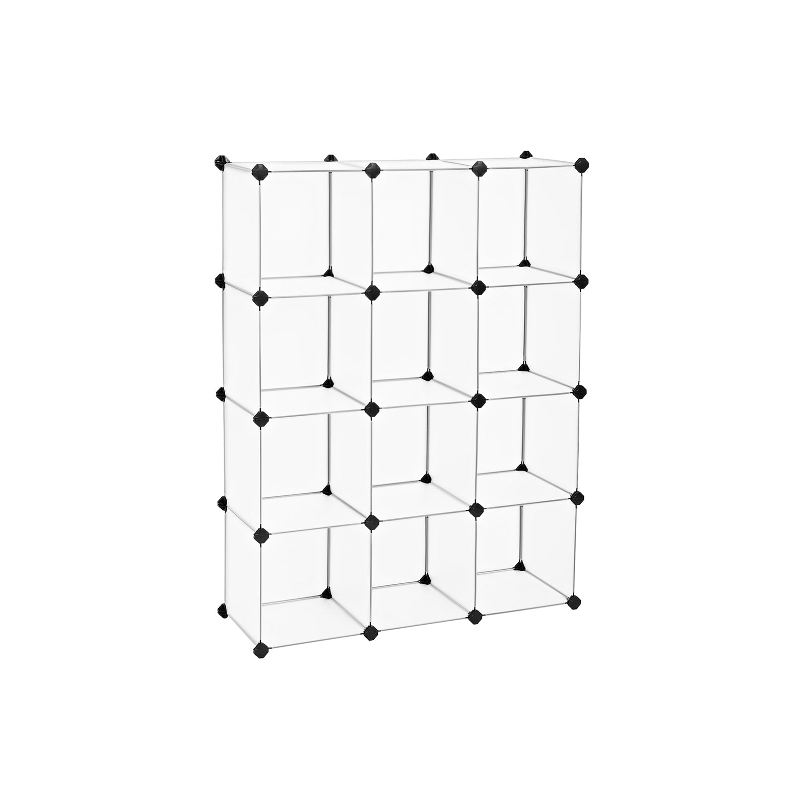 Cube Storage Organizer - Modular Plastic - Set Of 16 Cubes