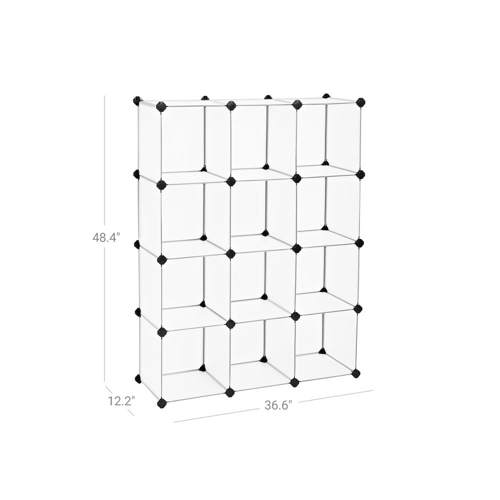 Cube Storage Organizer - Modular Plastic - Set Of 16 Cubes