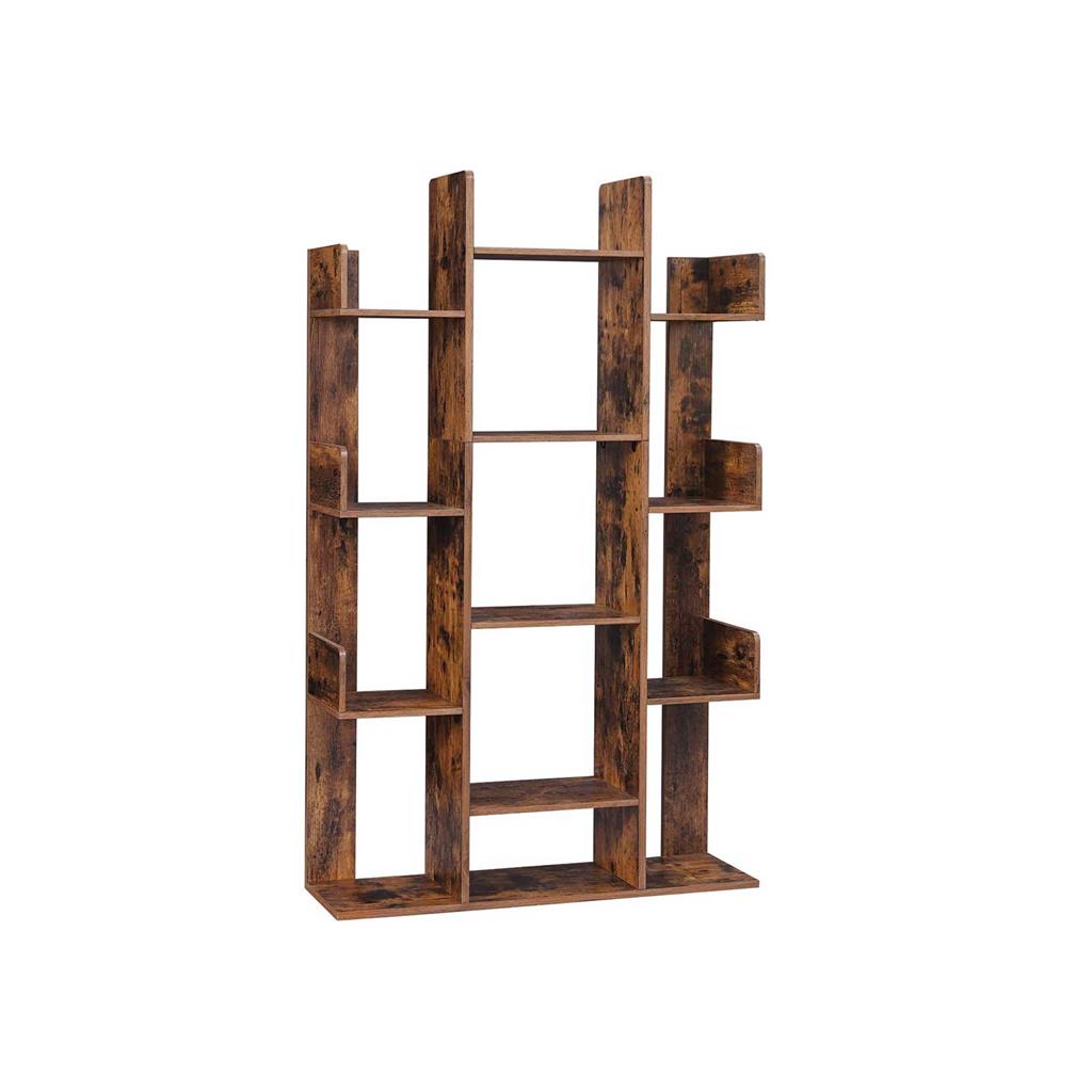 Tree-Shaped Bookcase - 13 Shelf Storage - Space Saving